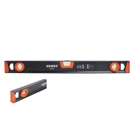 KENDO 35253 ระดับน้ำ ตัวไอแบบเต็ม (อลูมิเนียม) 600mm. (24นิ้ว)