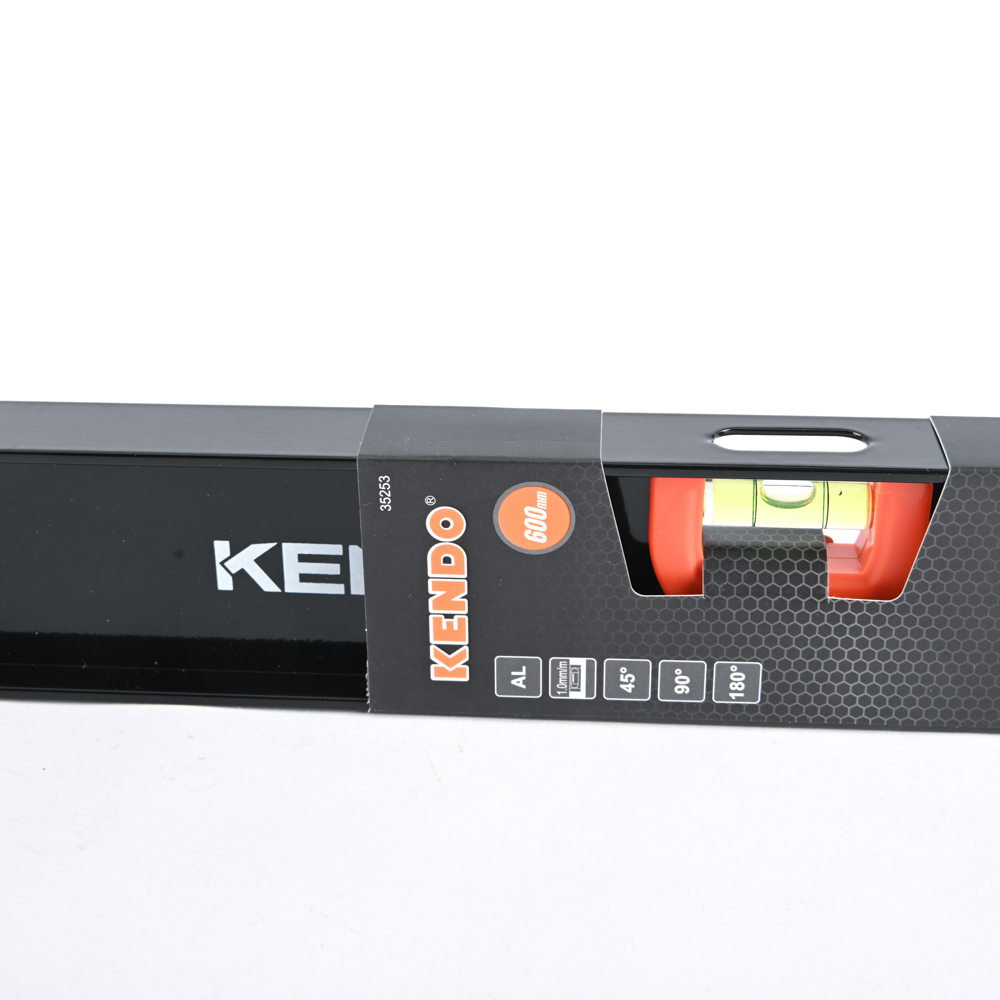 KENDO 35253 ระดับน้ำ ตัวไอแบบเต็ม (อลูมิเนียม) 600mm. (24นิ้ว)