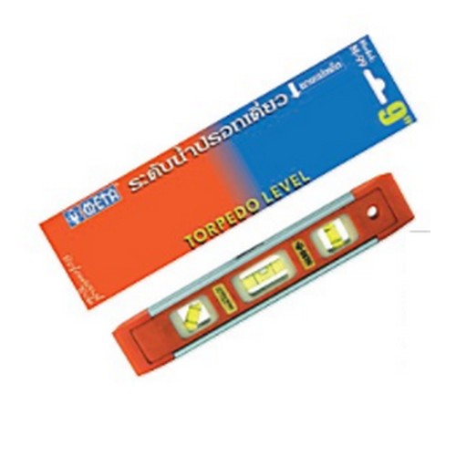 SKI - สกี จำหน่ายสินค้าหลากหลาย และคุณภาพดี | META #M-99 ระดับน้ำอลูมิเนียมมีแม่เหล็ก 9นิ้ว ปรอทเดี่ยว (160150)