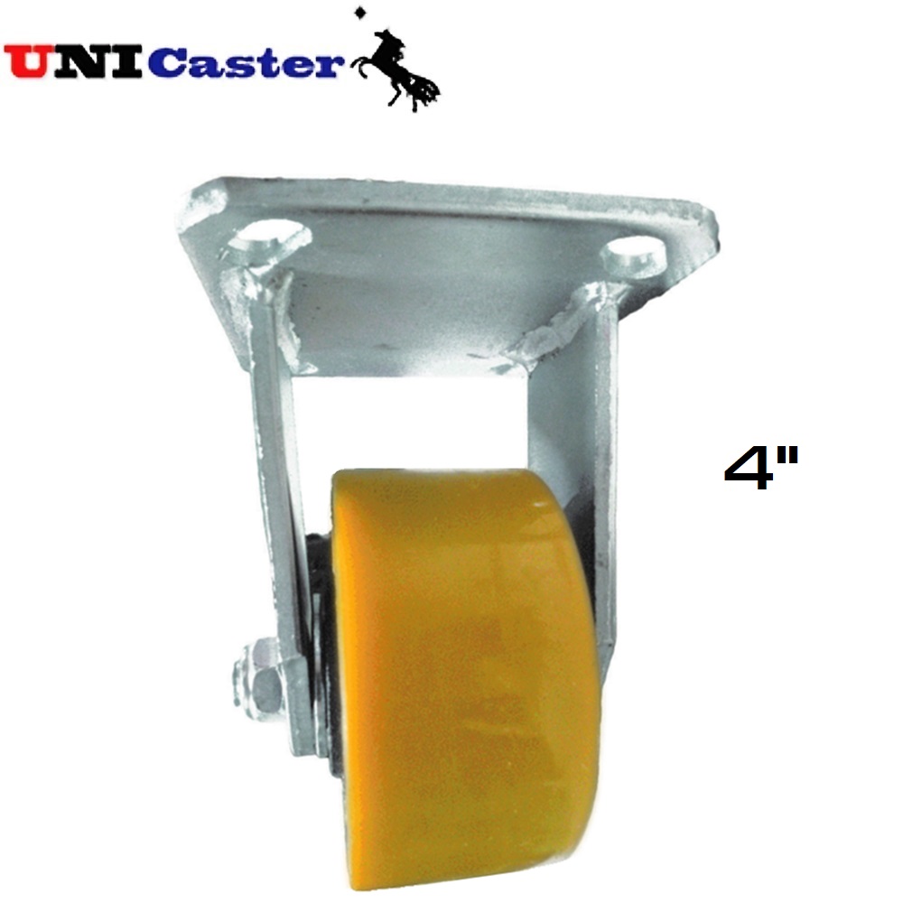 UNI Caster ล้อยูรีเทนตาย รุ่นงานหนัก โครงเหล็ก หนา 6 มิล 4นิ้ว