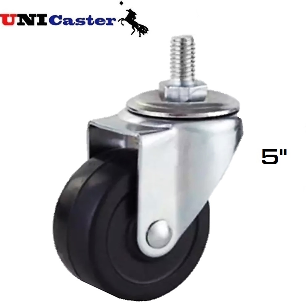 SKI - สกี จำหน่ายสินค้าหลากหลาย และคุณภาพดี | UNI Caster ล้อยางสกรู 5นิ้ว 