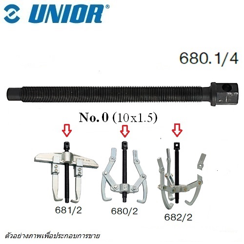 SKI - สกี จำหน่ายสินค้าหลากหลาย และคุณภาพดี | UNIOR 680.1/4 เฉพาะแกนหมุน เหล็กดูด 2 ขา ขนาด 10x1.5 (680/2)