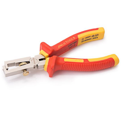 SKI - สกี จำหน่ายสินค้าหลากหลาย และคุณภาพดี | KENDO 11081  คีมปอกสายไฟ VDE 160mm/6นิ้ว