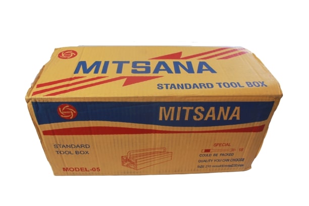 MITSANA กล่องเครื่องมือสีแดง 3 ชั้น 18นิ้ว #05 ยxกxส=17.71x7.87x8.26