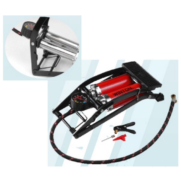 SKI - สกี จำหน่ายสินค้าหลากหลาย และคุณภาพดี | Winton สูบลมเท้าเหยียบคู่ (B860) รุ่นพิเศษแกนสูบใหญ่