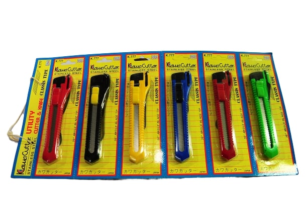 SKI - สกี จำหน่ายสินค้าหลากหลาย และคุณภาพดี | KAWA มีดคัตเตอร์ เล็ก K777 (ลัง 10 โหล)