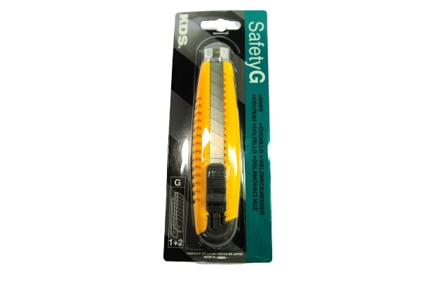 SKI - สกี จำหน่ายสินค้าหลากหลาย และคุณภาพดี | KDS มีดคัตเตอร์ G-11YE (GC-401) ด้ามเหลืองรุ่นใหญ่ ล็อคใบได้