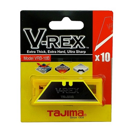 SKI - สกี จำหน่ายสินค้าหลากหลาย และคุณภาพดี | TAJIMA #VRB-10B เฉพาะใบมีดคัตเตอร์ V-REX [10ใบ/แผง]