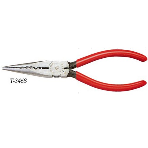 SKI - สกี จำหน่ายสินค้าหลากหลาย และคุณภาพดี | KEIBA คีมปากแหลม ด้ามบาง T346S-6นิ้ว ด้ามแดง