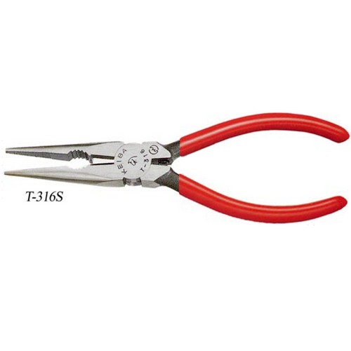 SKI - สกี จำหน่ายสินค้าหลากหลาย และคุณภาพดี | KEIBA คีมปากแหลม ด้ามบาง #T316S-6นิ้ว ด้ามแดง