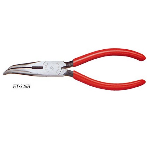 SKI - สกี จำหน่ายสินค้าหลากหลาย และคุณภาพดี | KEIBA คีมปากแหลม ปลายงอ ด้ามบาง 6.1/2นิ้ว ET-326B ด้ามแดง