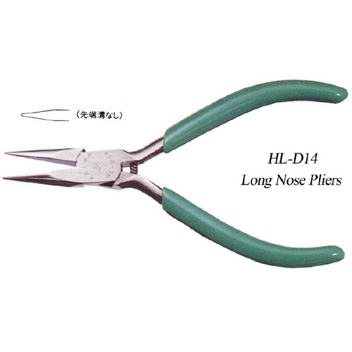 SKI - สกี จำหน่ายสินค้าหลากหลาย และคุณภาพดี | KEIBA คีมปากแหลม มินิ ด้ามเขียว 5นิ้ว HL-D14 ไม่มีฟัน