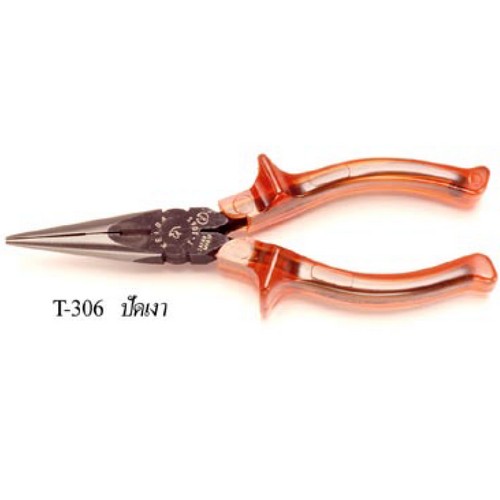 SKI - สกี จำหน่ายสินค้าหลากหลาย และคุณภาพดี | KEIBA คีมปากแหลม ด้ามหนา ปัดเงา T308-8นิ้ว