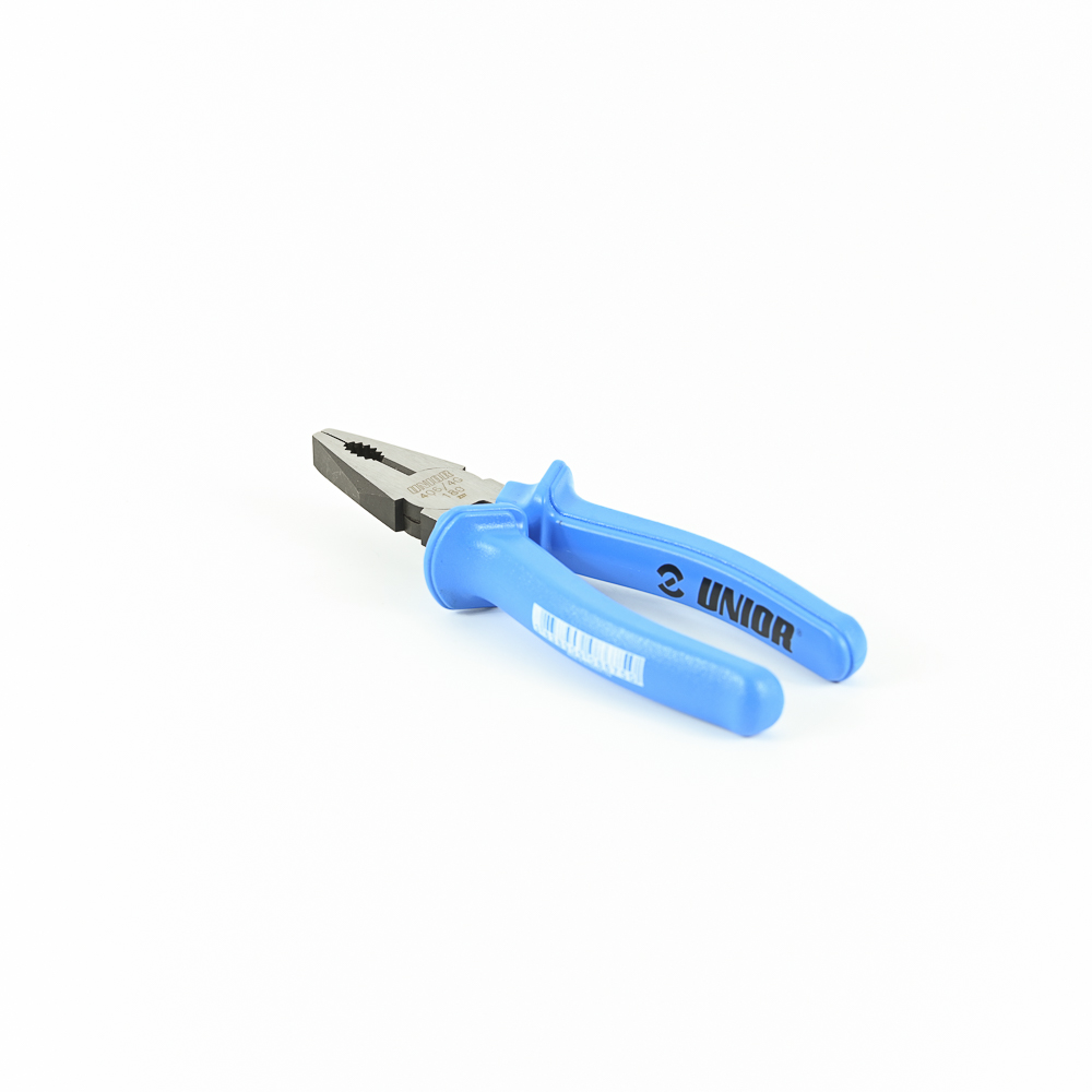 UNIOR 406/4G คีมปากจิ้งจก 7นิ้ว ด้ามฟ้ามีปีก (408B)