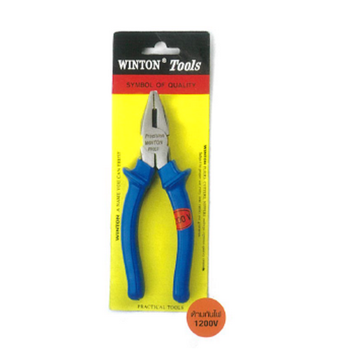 SKI - สกี จำหน่ายสินค้าหลากหลาย และคุณภาพดี | Winton คีมปากแบน(ปากจิ้งจก) 8นิ้ว BC103-8 ด้ามหนากันไฟ 1200V