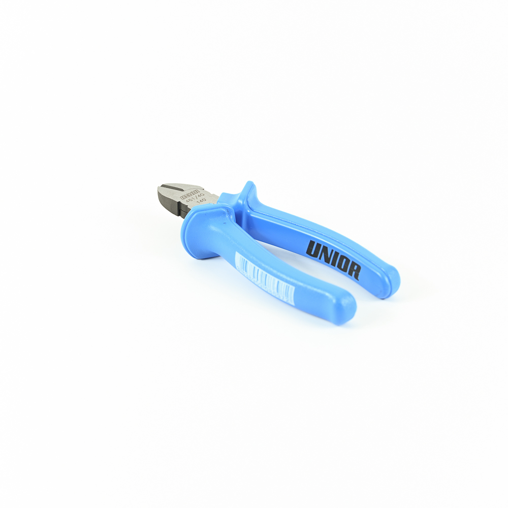 UNIOR 461/4G คีมปากเฉียง 5.1/2นิ้ว ด้ามฟ้ามีปีก (462B)