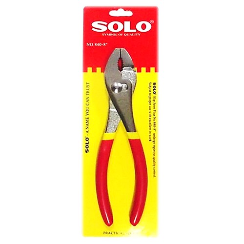 SKI - สกี จำหน่ายสินค้าหลากหลาย และคุณภาพดี | SOLO 840-8นิ้ว คีมปากขยายด้ามดำแดง Code2651 (ขายยกกล่อง 6อัน/กล่อง ไม่แกะ)