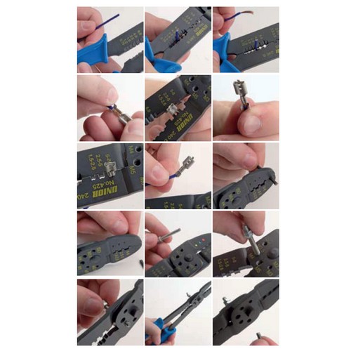 SKI - สกี จำหน่ายสินค้าหลากหลาย และคุณภาพดี | UNIOR 425/4B คีมย้ำหัว Terminal 9.1/2นิ้ว (425)