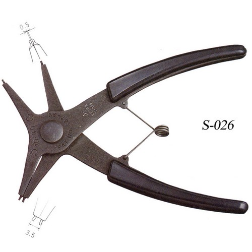 SKI - สกี จำหน่ายสินค้าหลากหลาย และคุณภาพดี | KEIBA คีมถ่างแหวน+หนีบแหวน 5.1/2นิ้ว #S-026 แหวนล็อค 10-40 มิล