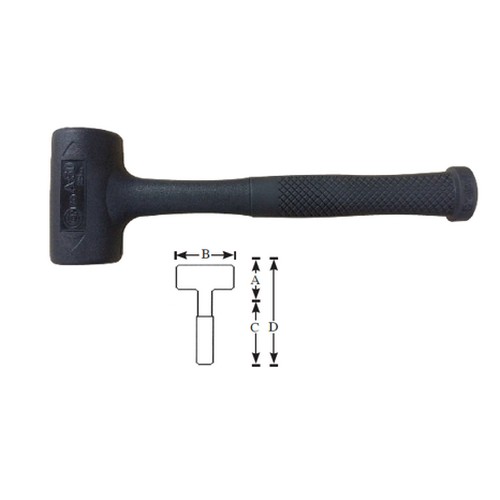 SKI - สกี จำหน่ายสินค้าหลากหลาย และคุณภาพดี | CONSO #A-55 ค้อนยูริเทน ไร้แรงสะท้อน รุ่นA [CN-0305055]