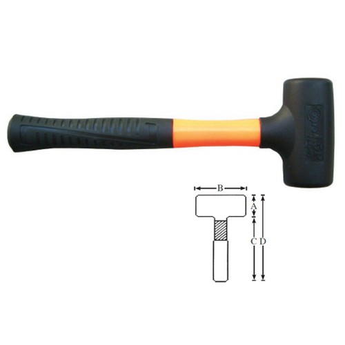 SKI - สกี จำหน่ายสินค้าหลากหลาย และคุณภาพดี | CONSO N-056-2.5P ค้อนยูริเทนร้แรงสะท้อน 2.5 ปอนด์ ด้ามไฟเบอร์ [CN-0302004] 