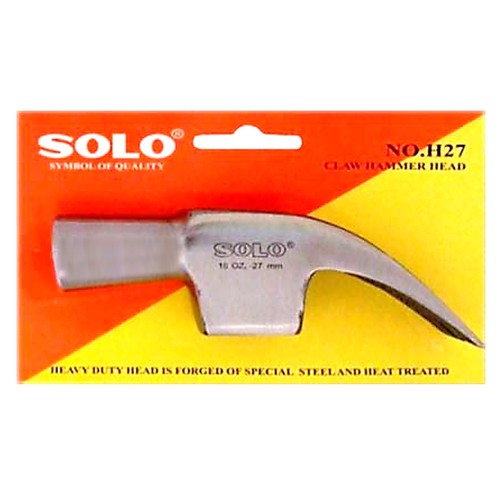 SKI - สกี จำหน่ายสินค้าหลากหลาย และคุณภาพดี | SOLO H27-27 หัวค้อน 27 mm. Code 491 (6 อัน/กล่อง)