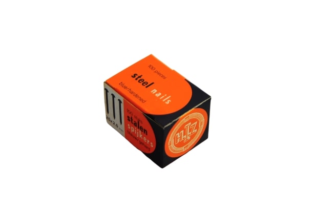 HIZ. ตะปูคอนกรีตดำ 25x2.0mm. กล่องส้ม ขายขั้นต่ำ10กล่องเล็ก