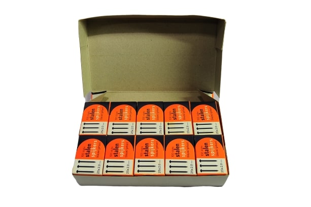 HIZ. ตะปูคอนกรีตดำ 25x2.0mm. กล่องส้ม ขายขั้นต่ำ10กล่องเล็ก