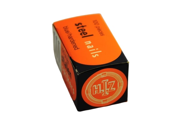 HIZ. ตะปูคอนกรีตดำ 50x2.5mm. กล่องส้ม ขายขั้นต่ำ10กล่องเล็ก