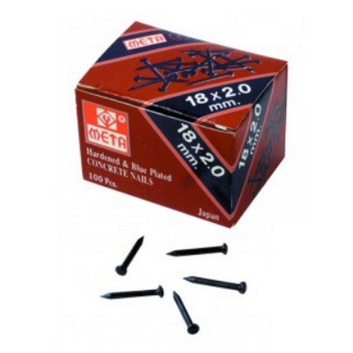 SKI - สกี จำหน่ายสินค้าหลากหลาย และคุณภาพดี | META ตะปูคอนกรีตดำ 40x2.0mm. (080060) ขายขั้นต่ำ10กล่องเล็ก 