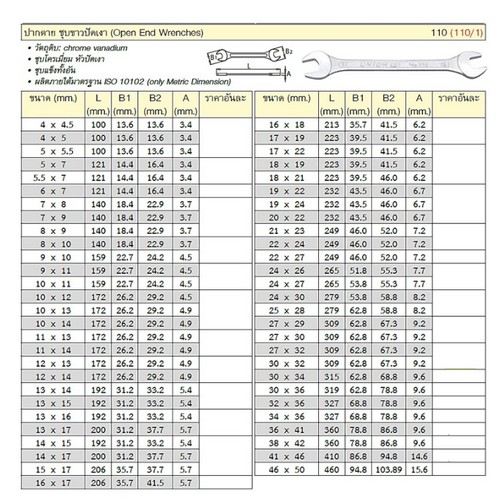UNIOR 110/1 ปากตาย 27x29 mm. (110) ชุบขาวปัดเงา