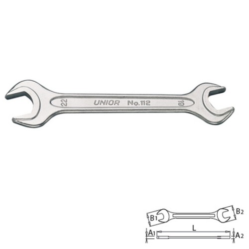 SKI - สกี จำหน่ายสินค้าหลากหลาย และคุณภาพดี | UNIOR 112/2 ปากตายขอบหนา 10x12 mm. (112) ชุบขาว