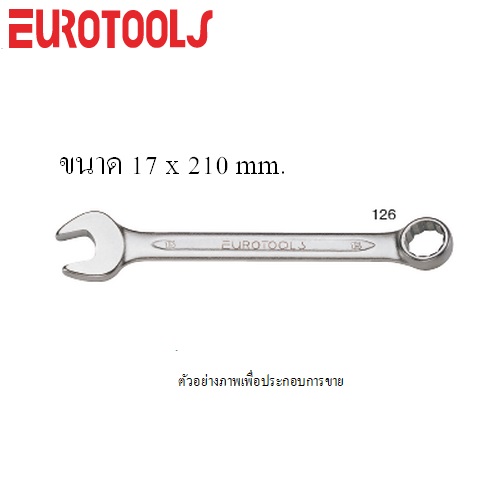 SKI - สกี จำหน่ายสินค้าหลากหลาย และคุณภาพดี | EUROTOOLS 126 แหวนข้างปากตาย 17 mm.