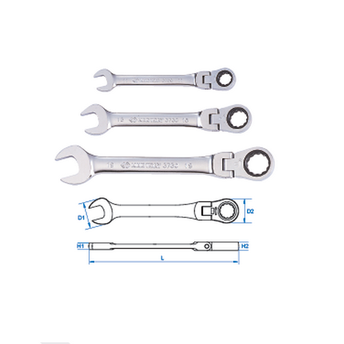 SKI - สกี จำหน่ายสินค้าหลากหลาย และคุณภาพดี | KINGTONY 373012MD แหวนข้างปากตายฟรีสปีดอ่อนตัว 12mm. (KI-6006005)