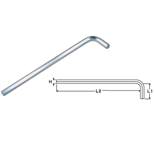 SKI - สกี จำหน่ายสินค้าหลากหลาย และคุณภาพดี | EIGHT หกเหลี่ยมยาวสีขาว 1/4นิ้ว  (ขายครั้งละ 3 ชิ้น)