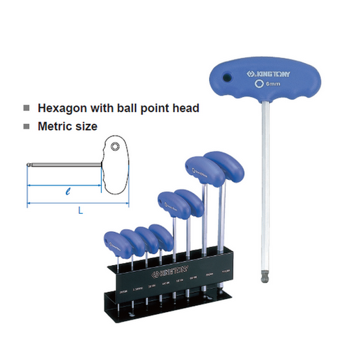 SKI - สกี จำหน่ายสินค้าหลากหลาย และคุณภาพดี | KINGTONY ประแจหัวบอลด้ามตัว T # 6