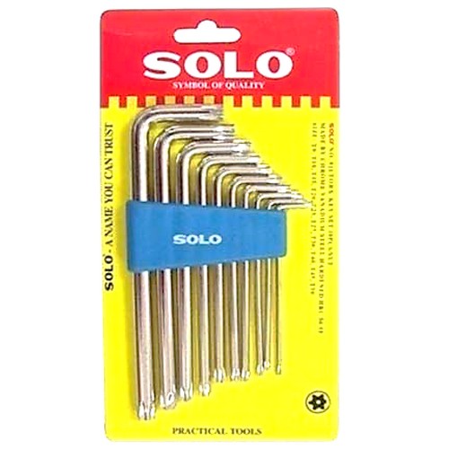 SOLO #911 ประแจหกแฉกท๊อกซ์แบบมีรู 10 ตัวชุด (T9-T50) Code6059 (6ชุด/ก)