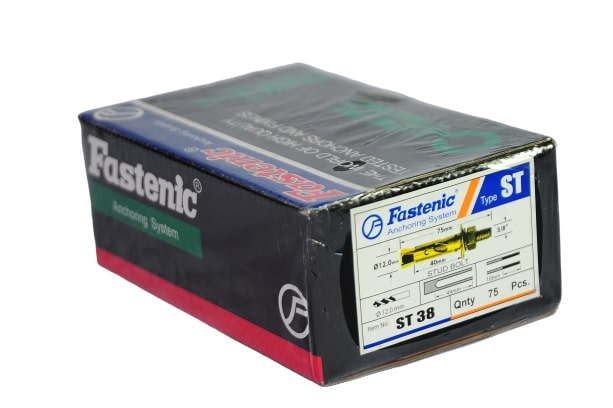 FASTENIC ST38 (ปุ๊กเหล็ก) ปลั๊กสตัดโบล์ท 3/8นิ้ว (75ตัว/กล่อง) (375ตัว/ลัง)