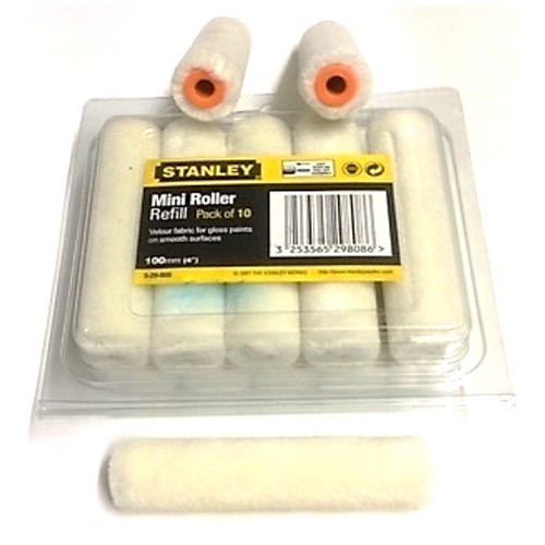 SKI - สกี จำหน่ายสินค้าหลากหลาย และคุณภาพดี | STANLEY STHT29-094-8MF,(29-808) ปลอก(อะไหล่)ลูกกลิ้งสี 4นิ้ว ขนสั้น (10อัน/1ก) (Exsin) 