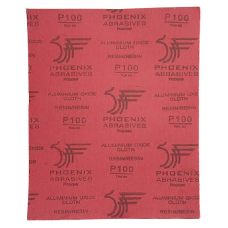 SKI - สกี จำหน่ายสินค้าหลากหลาย และคุณภาพดี | PHOENIX ผ้าทรายหลังแดง #100 (9นิ้วx11นิ้ว) (50แผ่น/มัด)