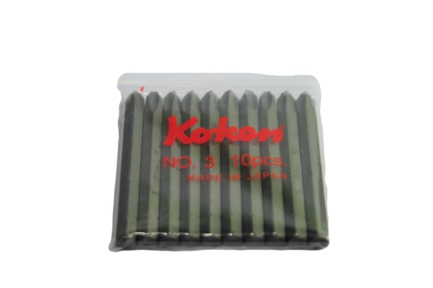KOKEN 108HA-25 ดอกไขควงตอก 1/4นิ้วx25 mm. หัว 6P แกน 1/4นิ้ว