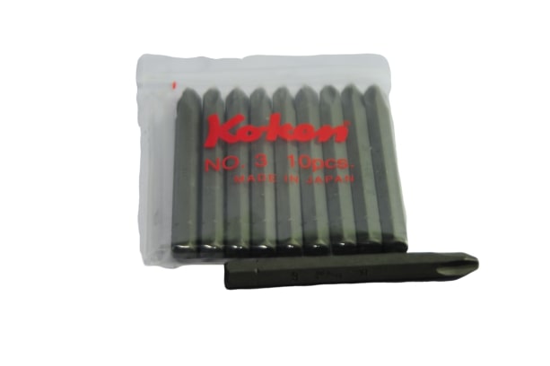 KOKEN 108HA-25 ดอกไขควงตอก 1/4นิ้วx25 mm. หัว 6P แกน 1/4นิ้ว