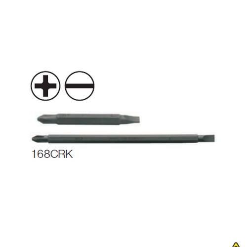 KOKEN 168CRK ดอกไขควงหัว สลับ แบน-แฉก #2x6 mm.x15นิ้ว