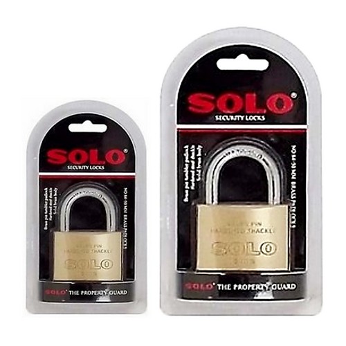 SOLO #84 กุญแจ 50 มิล แบบแผง รุ่นดับเบิ้ลบลิสเตอร์ (code 3005) (6ลูก/กล่อง)