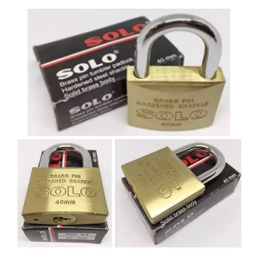 SOLO #84 กุญแจ 25 มิล แบบกล่อง (code 47) (12ลูก/กล่อง)