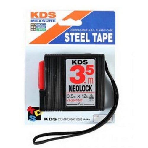 SKI - สกี จำหน่ายสินค้าหลากหลาย และคุณภาพดี | KDS ตลับเมตร 3.5 เมตร NEOLOCK #YS-3505ME (ราคาต่อลูก , 1 กล่องมี 12ลูก)