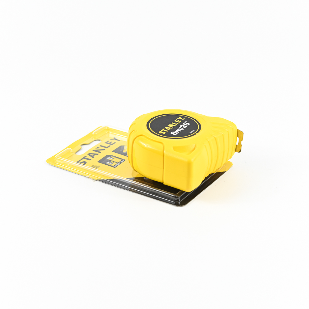 STANLEY 30-456N-21-109 ตลับเมตรพลาสติกสีเหลือง 8 ม. Global Tapes (SPE) 