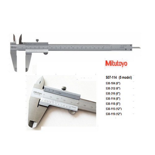 SKI - สกี จำหน่ายสินค้าหลากหลาย และคุณภาพดี | MITUTOYO เวอร์เนีย 8นิ้ว แบ่งร้อย #530-114 0.05 