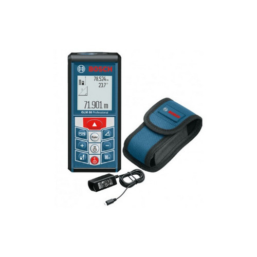 BOSCH GLM80 เครื่องวัดระยะเลเซอร์ ระยะ 80 เมตร วัดมุมเอียง แบบดิจิตอล #06010723K0