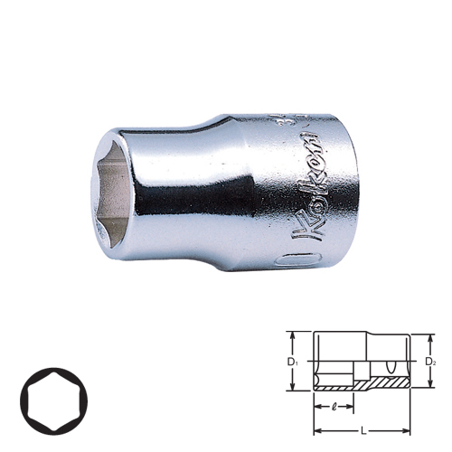 SKI - สกี จำหน่ายสินค้าหลากหลาย และคุณภาพดี | KOKEN 3400A-9/16 ลูกบ๊อก 3/8นิ้ว-6P-9/16นิ้ว